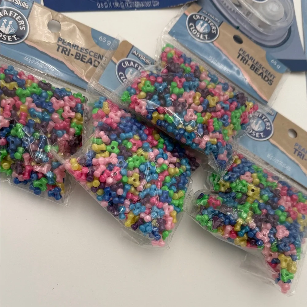 Crafting Essentials Kit with Multicolor Beads and Tools